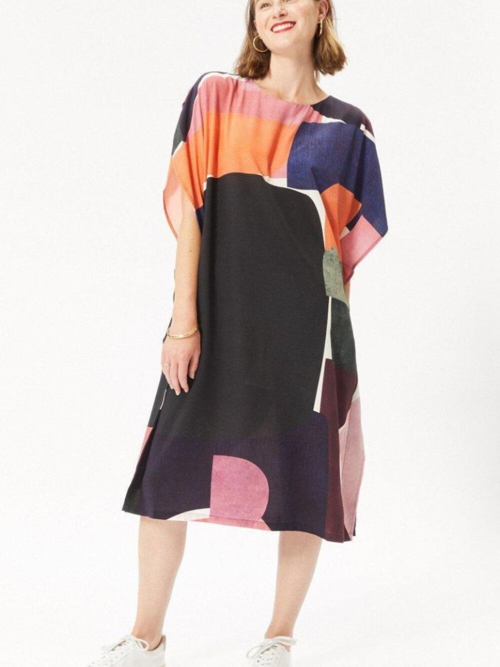 ELK Cirkel Dress | Multi-Colour Print | US 4 | 100% Viscose